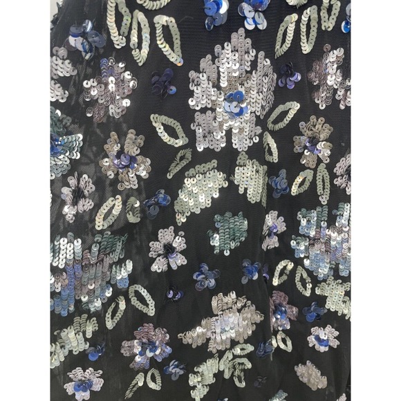 Needle & Thread Wildflower Sequin Midi Dress Size  2 Sweetheart Neck Midi - Picture 6 of 12